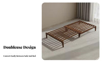 Space-Saving transformable Armchair Bed two-in-singleUse Pull-extendable Armchair Bed sturdy Wood Frame Living Room Furniture Extendable Design for Apartment Dwellers, Homeowners, Office Workers, Small Spaces, Bedroom