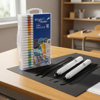 Acrylic Marker Pen White Barrel Hard Tip Marker Art Supply Works on Many Surfaces Vibrant Colors