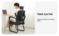 Ergonomic Mesh Chair effortless Rolling Casters Office Furniture Adjustable Headrest Flip-up Armrests for game players