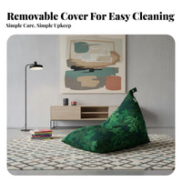 Removable and cleanable Cover mountainShaped Floor Chair Comfortable Bean Bag Soft Lounge Seating frame Conforming for Students, partners, Living Room, Bedroom, literature corner, Playroom