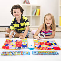 Improves Concentration Color and Shape Matching Toy Parent-Child Interaction Pattern Recognition Game Two Difficulty Levels Kids Reaction Speed Game for Classroom