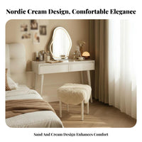 Dressing Table Set with Lighted Mirror Nordic aesthetic Bedroom Furniture for Women