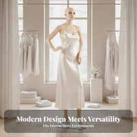 Adjustable Head Full Body Mannequin Easy to Assemble Female Mannequin Stable Glass Base Clothing Display Model Long-Lasting for Boutique Owners, Fashion Designers, Wedding Dress Shops, Boutiques, Exhibitions, Holiday Displays
