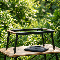 Adjustable Height Modular Table with Storage Bag Aluminum Alloy Camping Table Frame Stable Furniture Foldable for Campers, Outdoor Enthusiasts, Backyard
