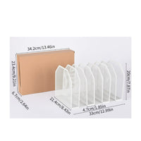 Detachable Mesh Organizer with Seven Sections Upright Vertical File Sorter Metal Mesh File Folder Stand Modern for Professionals