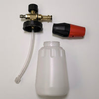 Car Cleaning Foam Sprayer for Professional Car Wash, Stainless Steel Foam Lance with Adjustable Nozzle, Car Washing Dispenser Bottle, 1 Pack