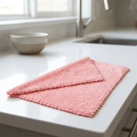 Oil Resistant Cloth and Microfibre Cloth, Low Shedding Cloth Microfibre Towel for Kitchen, 30cm Microfibre Towel for Smooth Surface Cleaning