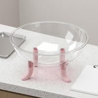 Acrylic Feline Bed Glossy Raised Feline Pod Oval Pod Bed Curved-Sided Scratch Resistant for Cats