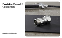 M22 Rotating Adapter Rustproof Stainless Steel Quick Connect Fitting Stainless Steel Swivel Adapter for Professional Cleaners