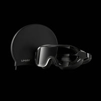 Anti-Fog Goggles with Swim Cap Adjustable Swim Goggles Tinted Eyewear Wide-View for Swimmers, Adults, Swimming Pool