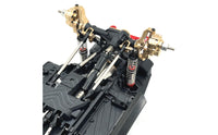 Brass Front Steering Joints Kit Engineered-Fit Brass Upgrade Kit Sturdy Chassis Support System Parts with Axle Covers for Hobbyists