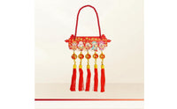 Hanging Ornament with Tassels Lightweight Decorative Plaque Handmade for Door
