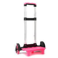 Foldable Trolley for Student Backpacks with Stair-Climbing Wheels