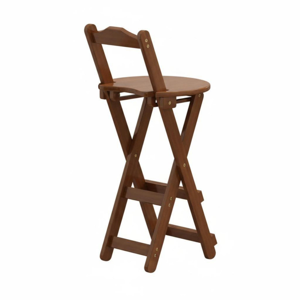 Foldable Design Folding Bar Chair with Backrest Space-Saving Folding Stool with Backrest Portable Collapsible Seat Installationwithout Cost for Homeowners, Renters, Event Organizers, Small Areas, Living Room, Kitchen, Balcony