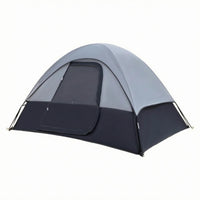 Low Dome Tent Large Doorway Double-Layer Tent Two-Color Outdoor Shelter for Hiking