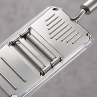 Stainless Steel Box Grater, 4-Sided, Cheese Grater, Daikon Grater, Multi-Function Grater, 28.3cm