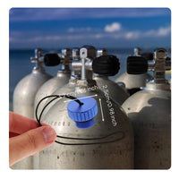 Scuba Tank Valve Dust Cap Dustproof Aluminum Valve Dust Cover Anodized Finish Diving Cylinder Thread Cap for Technical Divers