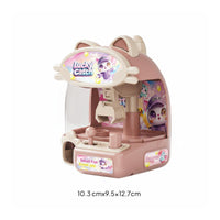 Cat Claw Machine Pink-Toned Small Grabber Machine Hand-Eye Coordination Prize Dispenser Game