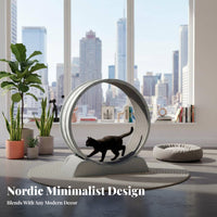 noiseless Operation Feline jogning Wheel Sturdy Build feline jogning Wheel long-lasting Construction Pet Exercise apparatus Large Size for felines, Small Dogs, Apartment Living, Indoors, Playroom, Home