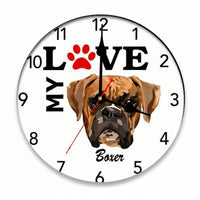 Non-Ticking Silent Wall Clock Quartz Movement Silent Analog Clock Battery Operated for Homeowners, Pet Owners, Living Room, Bedroom, Nursery
