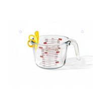 Food Grade Borosilicate Glass Measuring Jug Heat Resistant Glass Measuring Cup Clear Scale Markings Graduated Beaker Cup Dishwasher Safe for Home Cooks, Bakers