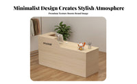 Modern Ier Counter Multi-Functional Small Shop Front Desk Sturdy Construction Retail Checkout Counter for Business Owners, Salon, Lobby