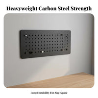 Easy Installation DIY Perforated Panel Multi-Purpose Pegboard Panel Kit Modular Design Storage Rack Versatile for Office Workers, Homeowners, Study Room, Bedroom, Kitchen, Entryway