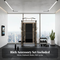 Multi-Functional Guided Machine Heavy-Duty Construction All in Single Guided Machine Effortless-Glide Pulleys Multifunctional Squat Rack