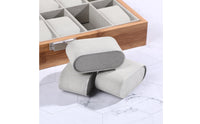 Bamboo Watch Collection Box Clear View Lid Wooden Watch Box Individual Organizer Debris-Resistant Removable Pillows for Men