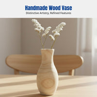 Modern Minimalist Wooden Vase, Desktop Flower Arrangement, Home & Garden Decor