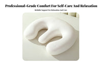 Memory Foam Chest Pillow Removable Washable Cover Massage Table Breast Cushion Pressure Relief women's Breast Support Cushion for Beauty Salons, Spas