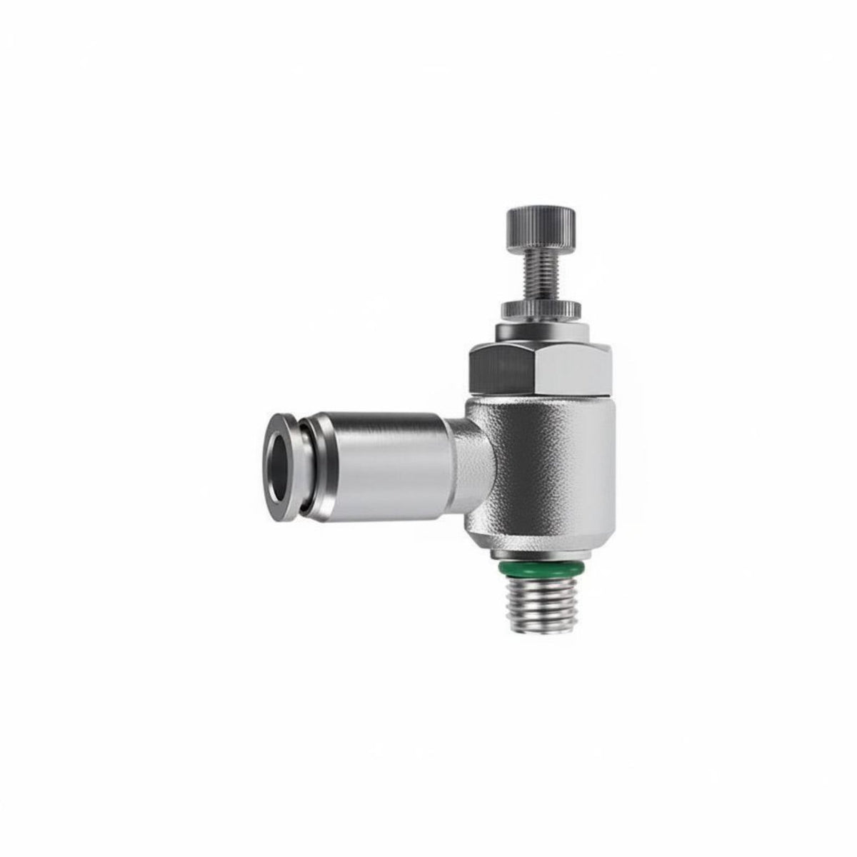 Push to Connect Flow Regulator Valve NBR Sealing Sealing Component Air Line Speed Controller Anti-Aging Quick Connect Air Hose Fitting Leak Proof