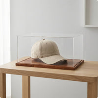 Baseball Cap Display Case Transparent Baseball Cap Display Box No Assembly Required for Collectors, Shelf