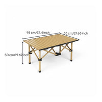 Easy Setup Camping Table Chairs Set Lightweight Folding Camp Table Sturdy for Market Stall