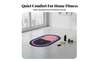 Jump Rope Mat Sound Dampening Soundproof Fitness Mat Noise Reducing Non-Slip Floor Pad for Home Gym, Apartment