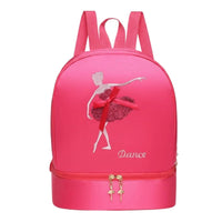 Dance Bag Shoe Compartment Large Capacity Girls Ballet Backpack Water Resistant Ballerina Backpack for Kids