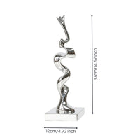 Abstract Sculpture Reflective Tabletop Ornament Minimalist Statue for Austerity Appreciators