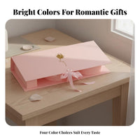Includes Ribbon Tie Heart Shaped Flower Box Multiple Colors Available I Love You Gift Box for Couples, Wife, Anniversary, Proposal, Birthday