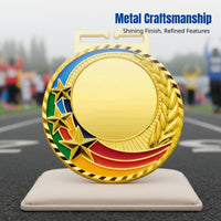 Universal Alloy Medal, Sports Event Neck Hanging Award, Endurance Event Honor Plaque, Silver Bronze, Random Design
