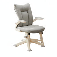 Ergonomic Design Adjustable Student Task Chair 360-Degree rotating Office Furniture Thick padding Seat effortless Rolling Casters for Students, Teenagers, Adults, Study Room, Bedroom