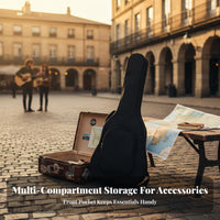 41 Inch Guitar Case Adjustable Straps Padded Guitar Backpack Musical Instrument Accessory Long-Lasting Comfortable Carry Handles