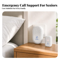 4 Volume Levels Wireless Entry Chime Set Memory Function Entry Chime Receiver and Transmitter 95 dB Wireless Chime Set Indicator Light