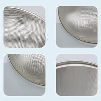 Stainless Steel Oval Colander Perforated Draining Basin Sturdy Mesh Colander for Kitchen, Meal Prep