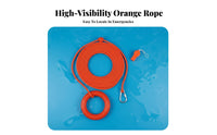 High Visibility Floating Rescue Rope Long-Lasting Floating Lifesaving Rope Portable for Lifeguards, Boaters, Boating, Kayaking