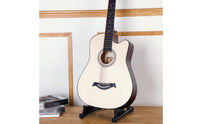 Foldable Design V-Shaped Guitar Stand Anti-Slip Folding Guitar Stand Adjustable Portable Instrument Holder for Guitarists, Musicians, Music Room, Home Studio, Stage Performance