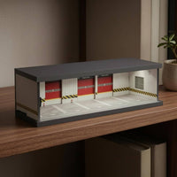 1/43 Scale Car Display Garage Dust Door Garage Diorama Case Acrylic Front