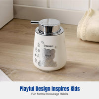 Ceramic Lotion Dispenser Bottle, Liquid Soap Dispenser, Bathroom Refillable Bottle, Cute Creature Design, For Shampoo, Shower Gel, Hotel, Home