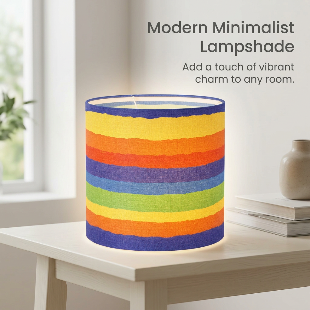 Foldable KD Lampshade for Bedroom, Cylinder Lamp Shade for Table Lamps, Softly Diffusing Light Lamp Shade, Modern Lamp Shade for Office