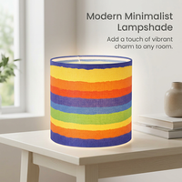 Foldable KD Lampshade for Bedroom, Cylinder Lamp Shade for Table Lamps, Softly Diffusing Light Lamp Shade, Modern Lamp Shade for Office