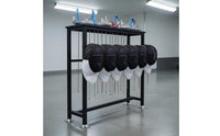 Fencing Rack Stand Rectangular Frame Fencing Gear Rack Blade Holder Stand Flat Top Shelf Sports Storage Hanging Rods